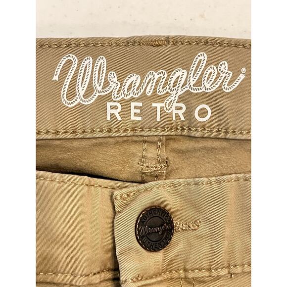 Wrangler Retro Men’s Slim Straight Leg Jeans 36x34 Tan Slim Straight Leg Denim - Picture 3 of 10